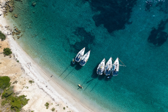 Docked in a secluded bay