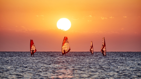 WIndsurfing at Levante Beach Club