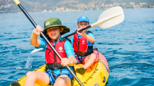 Kids kayaking