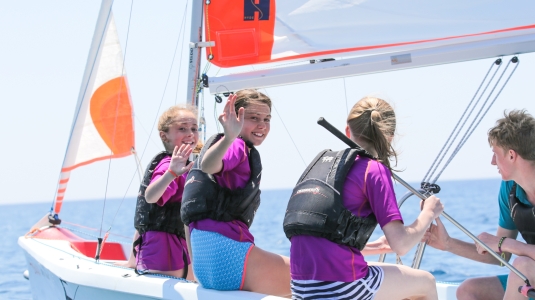 Kids club on a sailboat