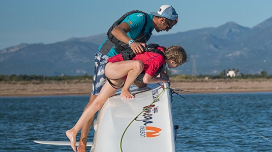 Capsizing with the spinnaker up
