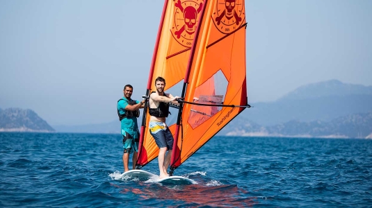 windsurfing basic stance