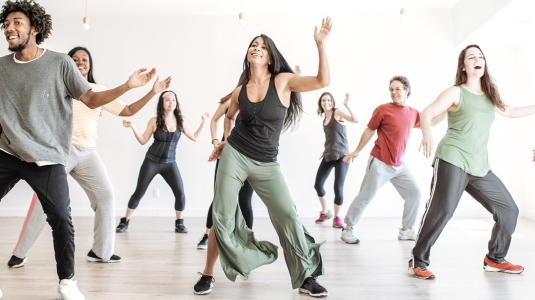 An exercise class for everyone