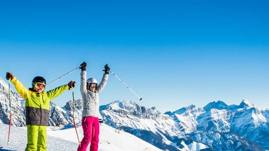 follow the leader skiing