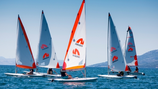 Dinghy sailing in Croatia