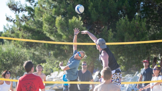 people playing volleyball