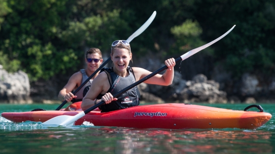 Kayaking at Retreat Beachclub