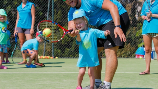 Little ones on the court