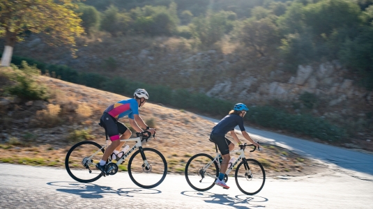 Couple cycling