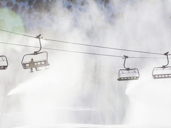 snow cannons