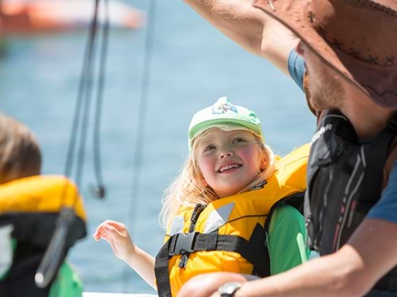 children sailing