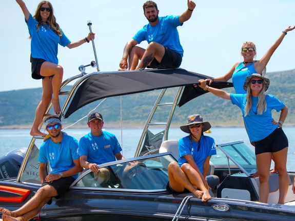 neilson water ski team at Alana Beachclub
