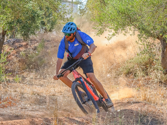 Neilson bike guide on an electric bike