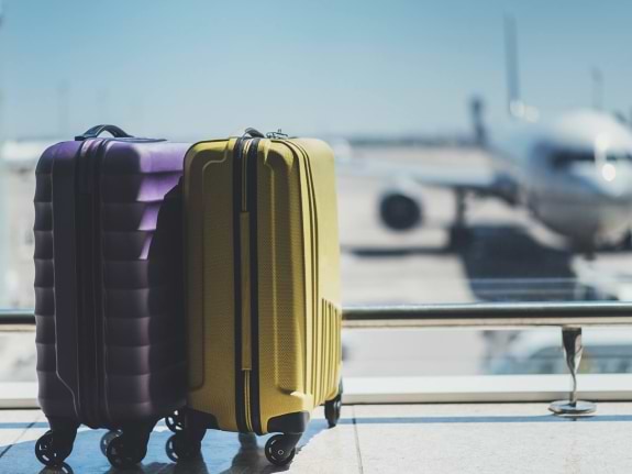 Suitcases at airport