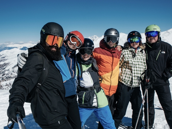 group of skiers