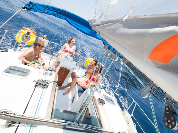 sailing on a Neilson yacht