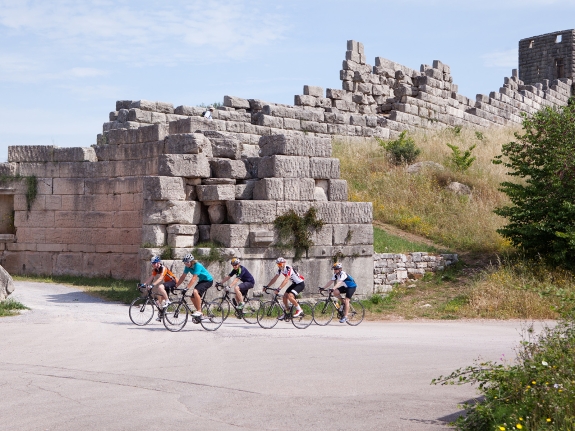 road cycling at Messini, Greece
