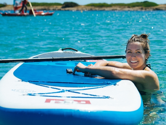 paddle boarding in Sardinia