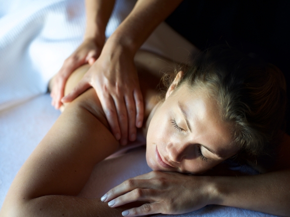 woman getting a massage