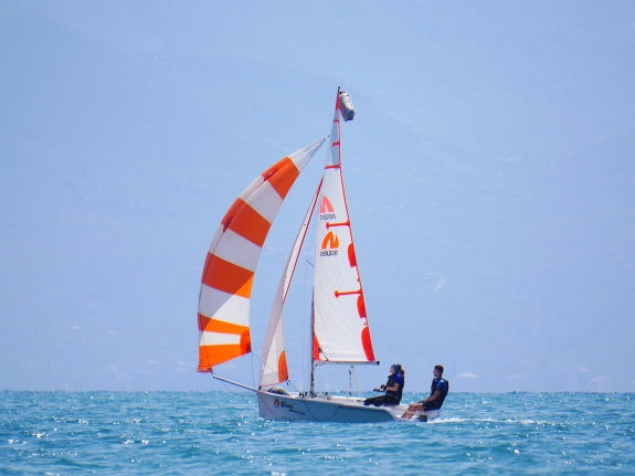 dinghy sailing in Greece