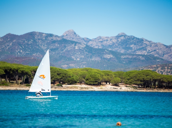 dinghy sailing in Sardinia