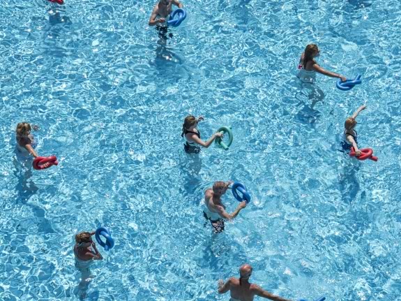 Aqua in the sunshine