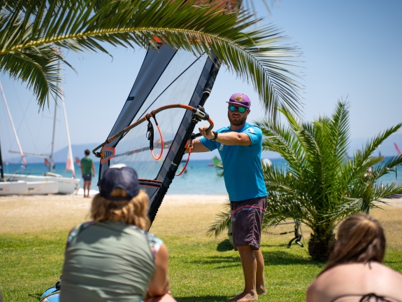 windsurfing tuition in greece