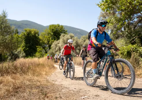 Mountain biking in Vassiliki