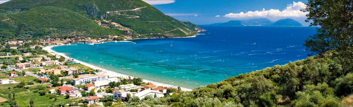 Lefkas seen from the hills
