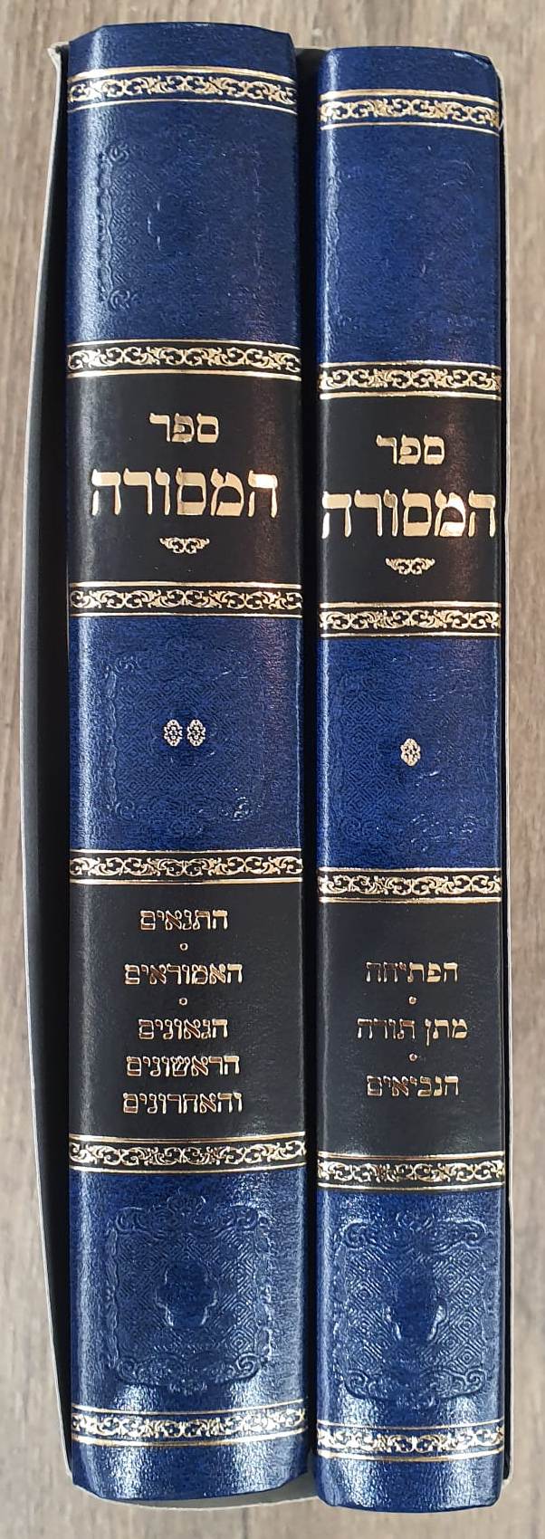 ספר המסורה - הפתיחה/מתן תורה/הנביאים/התנאים/האמוראים/הגאונים הראשונים והאחרונים ב