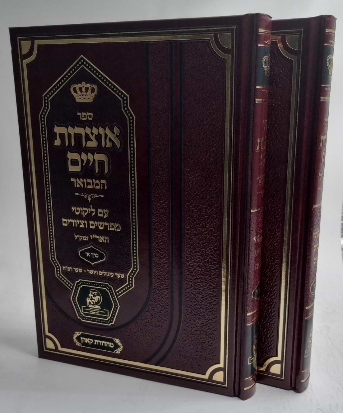 אוצרות חיים המבואר עם ליקוטי מפרשים וציורים ב