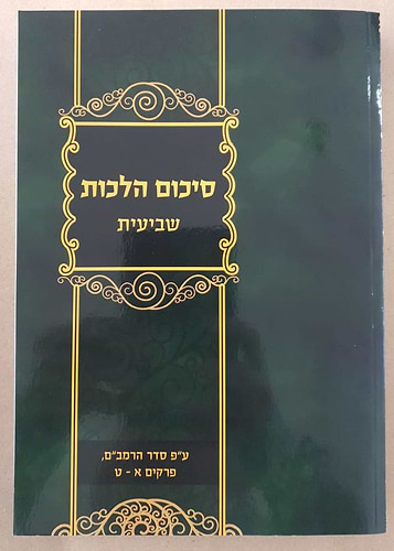 סיכום הלכות - שביעית