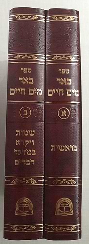 באר מים חיים ב' כרכים - על התורה ומועדים / רבי חיים מטשערנאוויץ זצוק