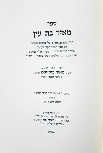 מאיר בת עין - רבנו מאיר ביקאיים
