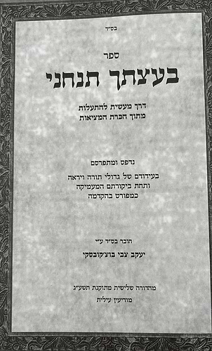 בעצתך תנחני סט ב' כרכים - דרך של התעלות מתוך הכרת המציאות / עבודת ה' פנימית מתוך הבנה והתחברות