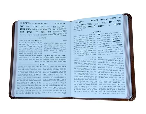 פרקי אבות מתיבתא בכרך אחד (PU) דמוי עור / עוז והדר