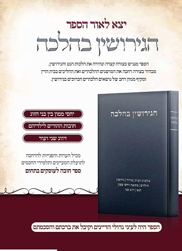 הגירושין בהלכה / הרב רפאל קרויזר
