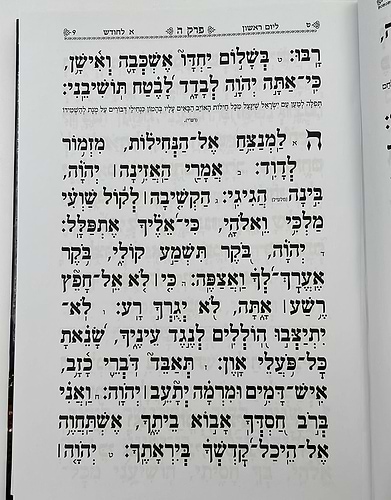 תהילים הודיה בכתב ענק / פורמט ענק