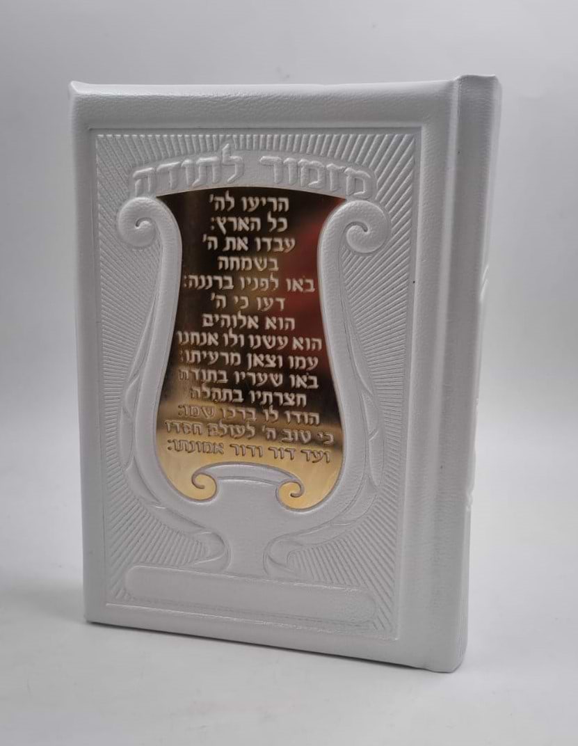 סידור עור עתיק פלקטה זהב 