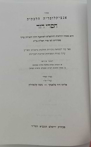 אנציקלופדיה הלכתית - חסדי דוד / על הרמב