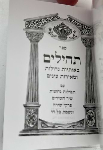 תהילים כיס מנויילן - באותיות גדולות ומאירות עיניים / נופי ירושלים