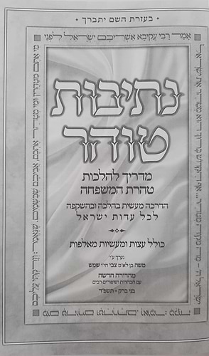נתיבות טוהר - טהרת המשפחה בהשקפה ובהלכה / מדריך מעשי