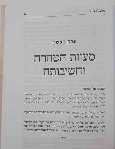 נתיבות טוהר - טהרת המשפחה בהשקפה ובהלכה / מדריך מעשי