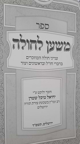 משען לחולה - עניני חולה המוזכרים בחז