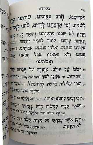 סליחות קול רינה וישועה - כריכה רכה / הרב יורם אברג'ל זצוק