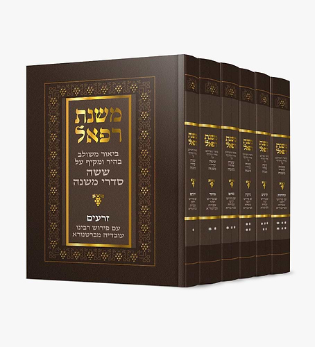 סט משניות - משנת רפאל ו' כרכים / ששה סדרי משנה