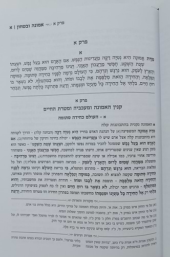 אמונה ובטחון - ממרן החזון איש בסדר חדש עם ביאור נרחב (כחול) / יפה נוף