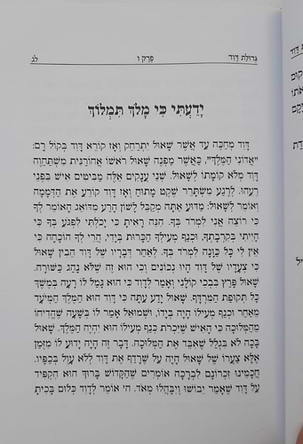 גדולת דוד המלך / הרה