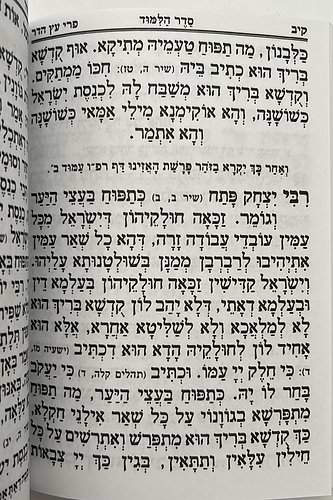פרי עץ הדר - סדר הלימוד לטו' בשבט