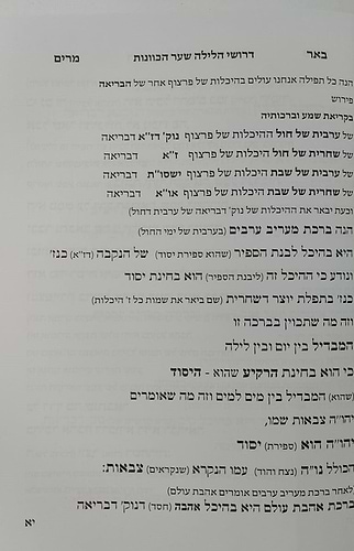 שער הכוונות דרושי הלילה - ק